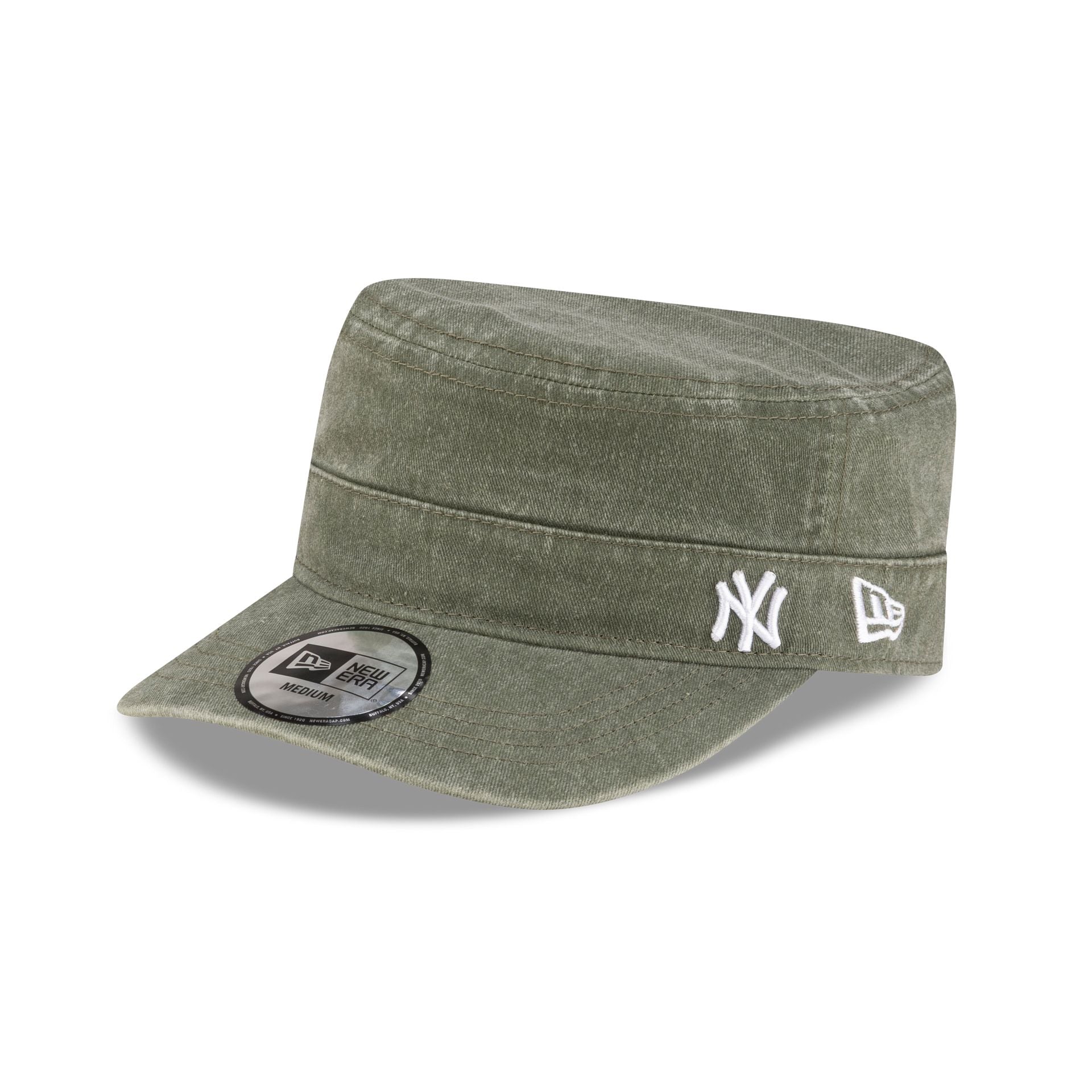 New York Yankees Pigment Dye Olive Military Cap