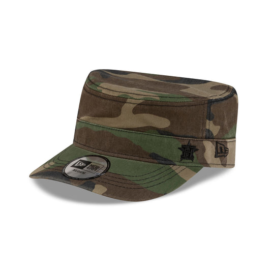 Houston Astros Woodland Camo Military Cap - New Era Cap