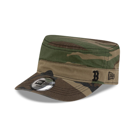 Boston Red Sox Woodland Camo Military Cap - New Era Cap
