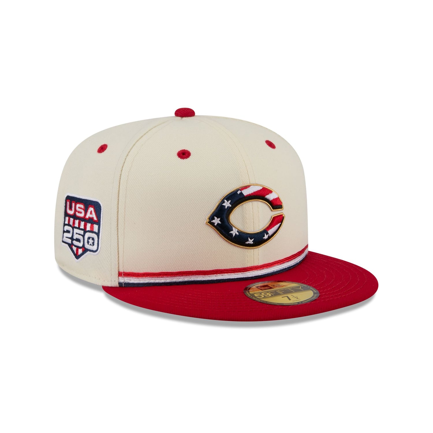 Cincinnati Reds Independence Day 2026 59FIFTY Fitted Hat