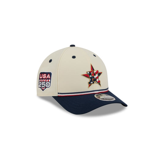 Houston Astros Independence Day 2026 Kids 9FORTY M-Crown Snapback Hat - New Era Cap