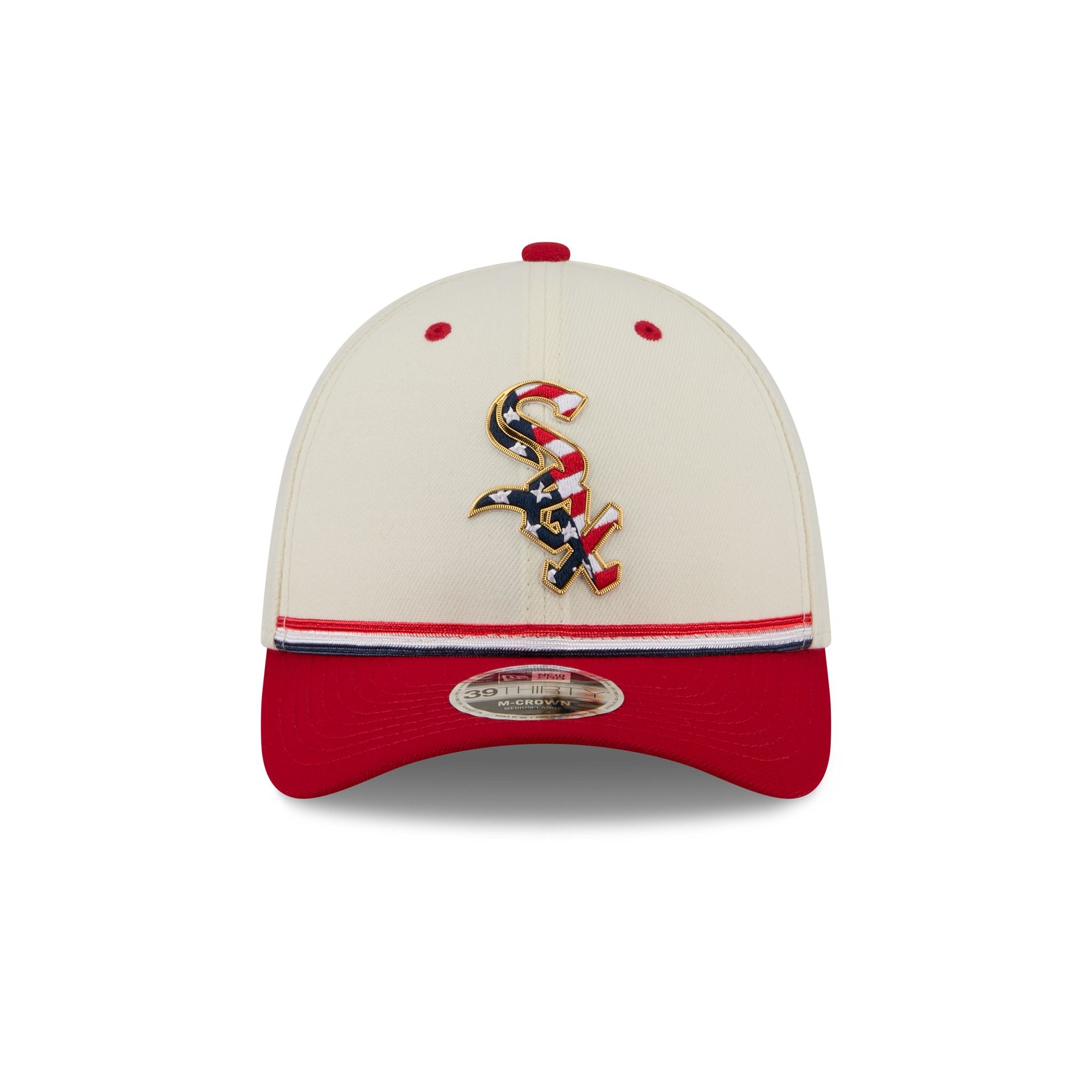 Chicago White Sox Independence Day 2026 39THIRTY M-Crown Stretch Fit Hat