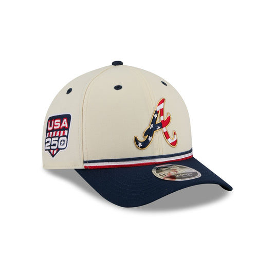 Atlanta Braves Independence Day 2026 9FORTY M-Crown Snapback Hat - New Era Cap
