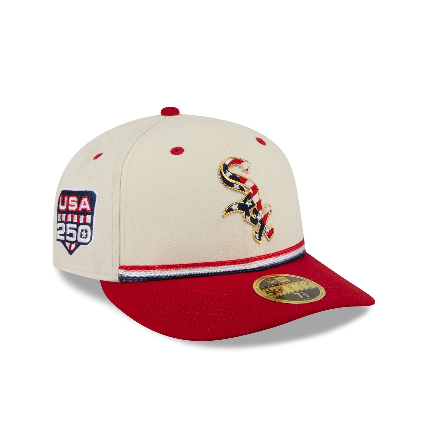 Chicago White Sox Independence Day 2026 Low Profile 59FIFTY Fitted Hat
