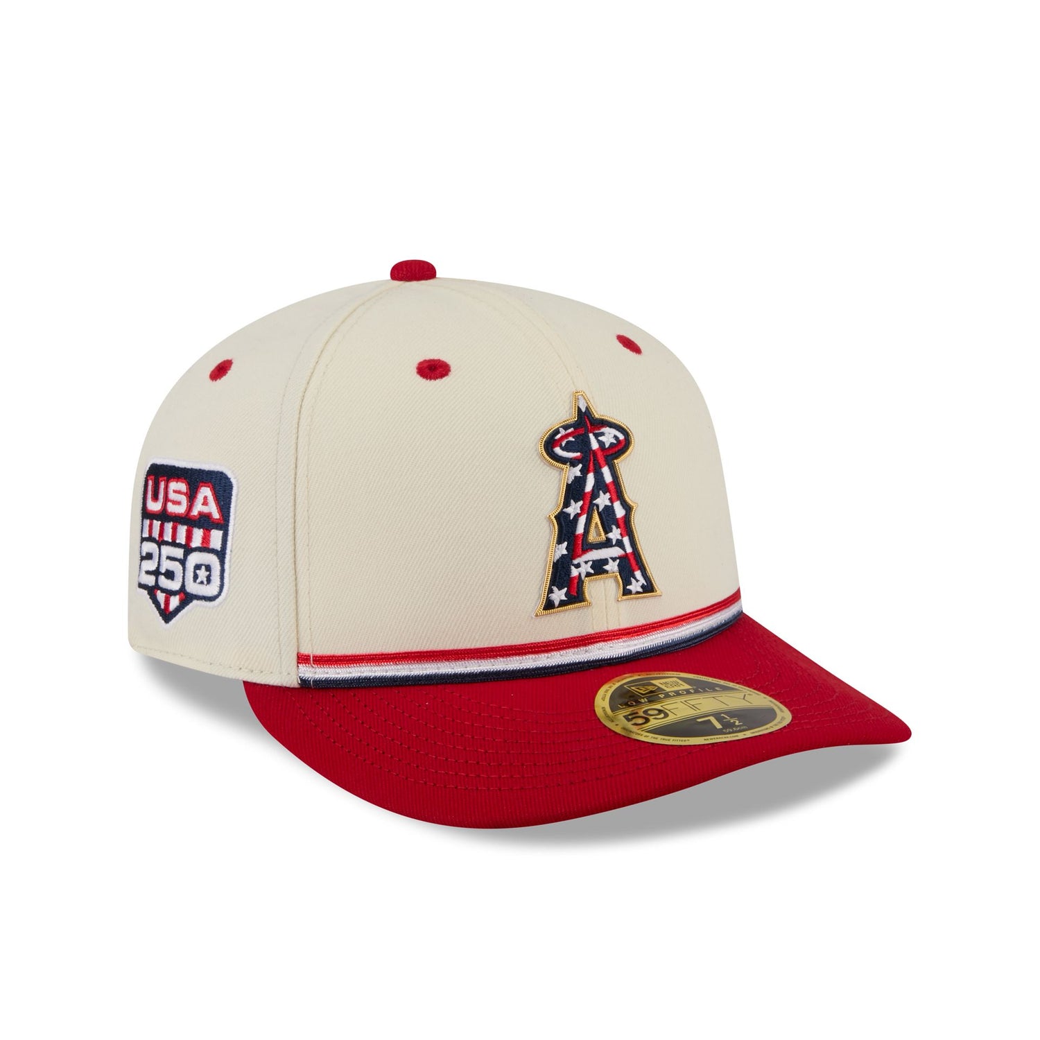 Los Angeles Angels Independence Day 2026 Low Profile 59FIFTY Fitted Hat