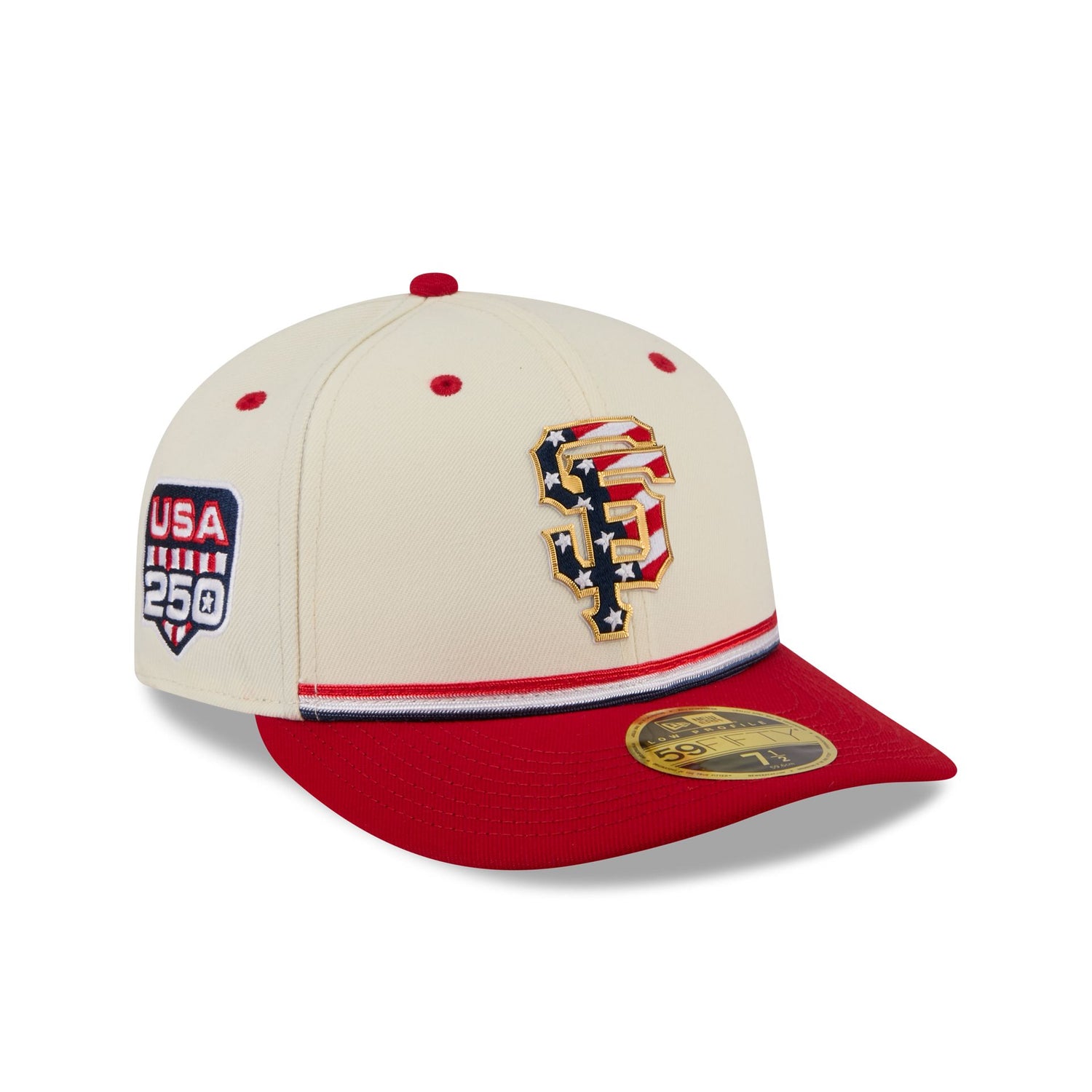 San Francisco Giants Independence Day 2026 Low Profile 59FIFTY Fitted Hat