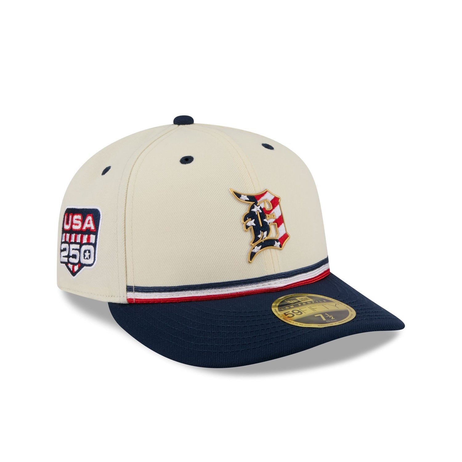 Detroit Tigers Independence Day 2026 Low Profile 59FIFTY Fitted Hat