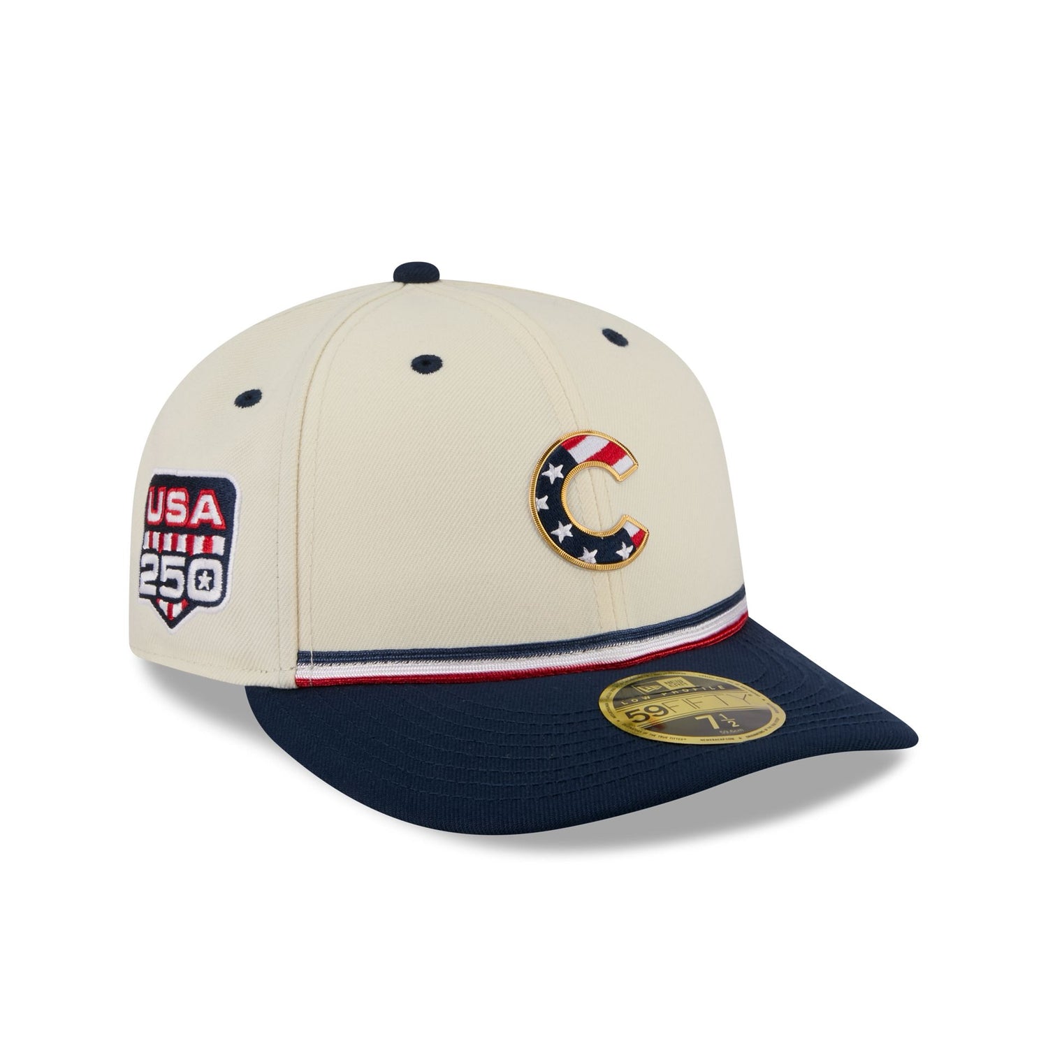 Chicago Cubs Independence Day 2026 Low Profile 59FIFTY Fitted Hat