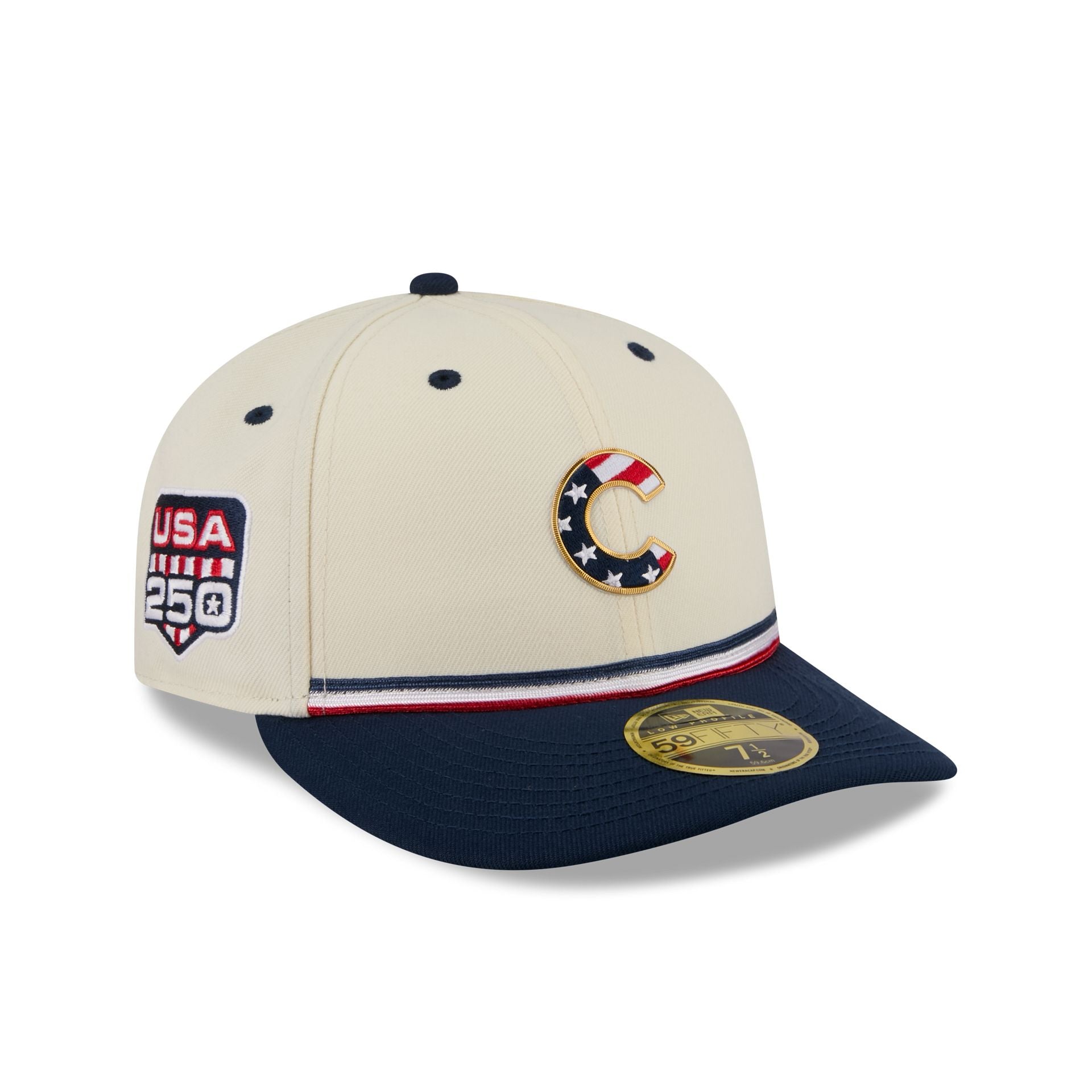 Chicago Cubs Independence Day 2026 Low Profile 59FIFTY Fitted Hat