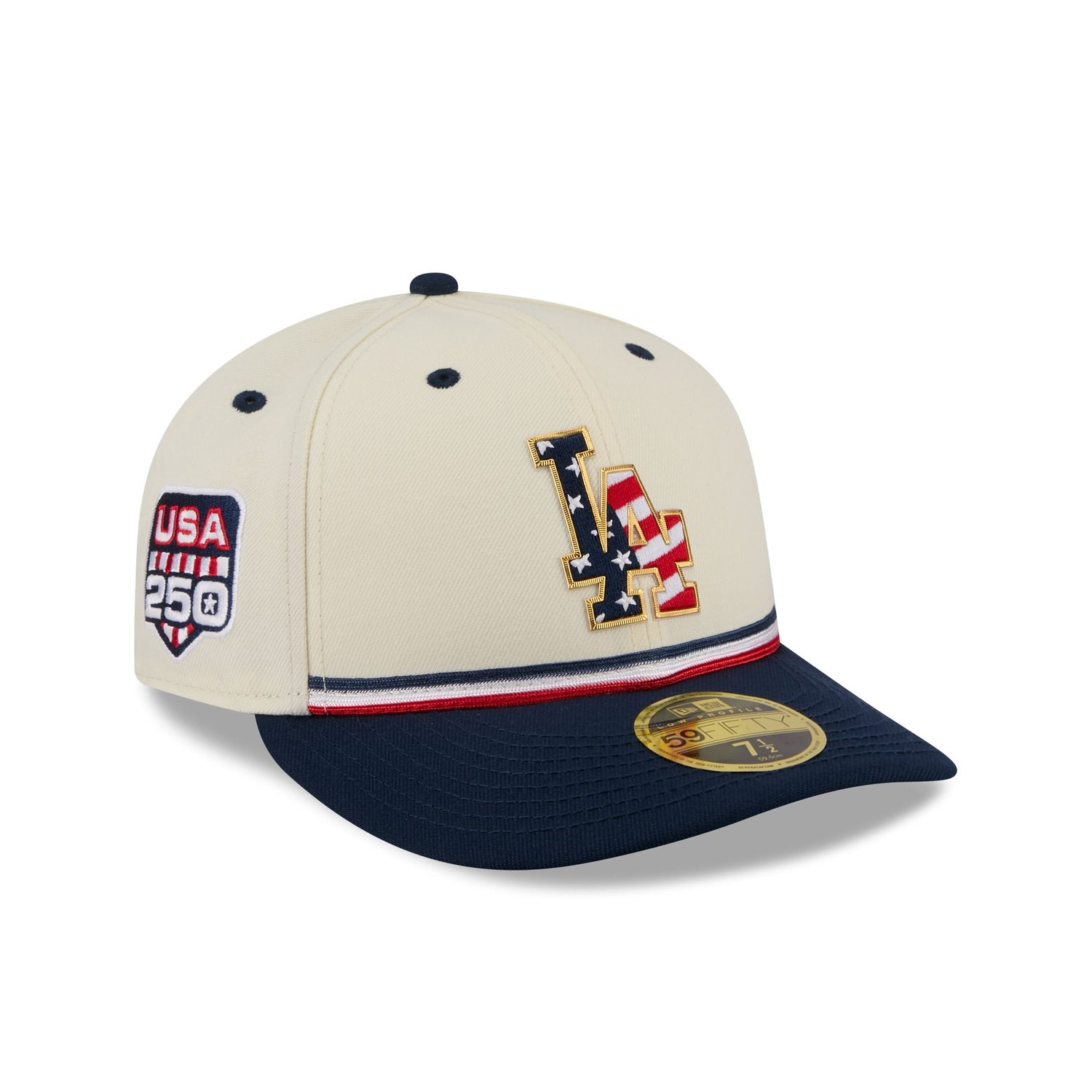 Los Angeles Dodgers Independence Day 2026 Low Profile 59FIFTY Fitted Hat