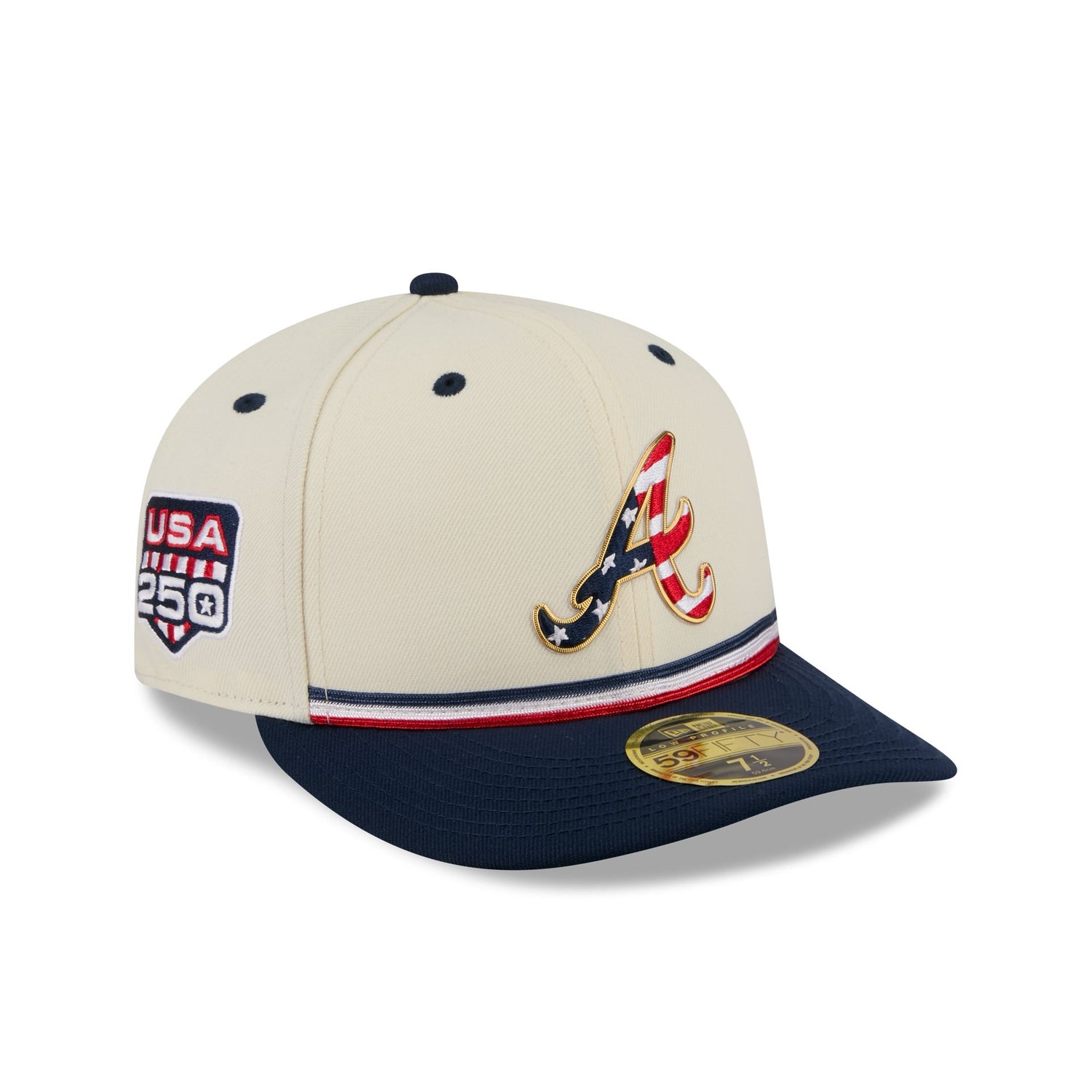 Atlanta Braves Independence Day 2026 Low Profile 59FIFTY Fitted Hat