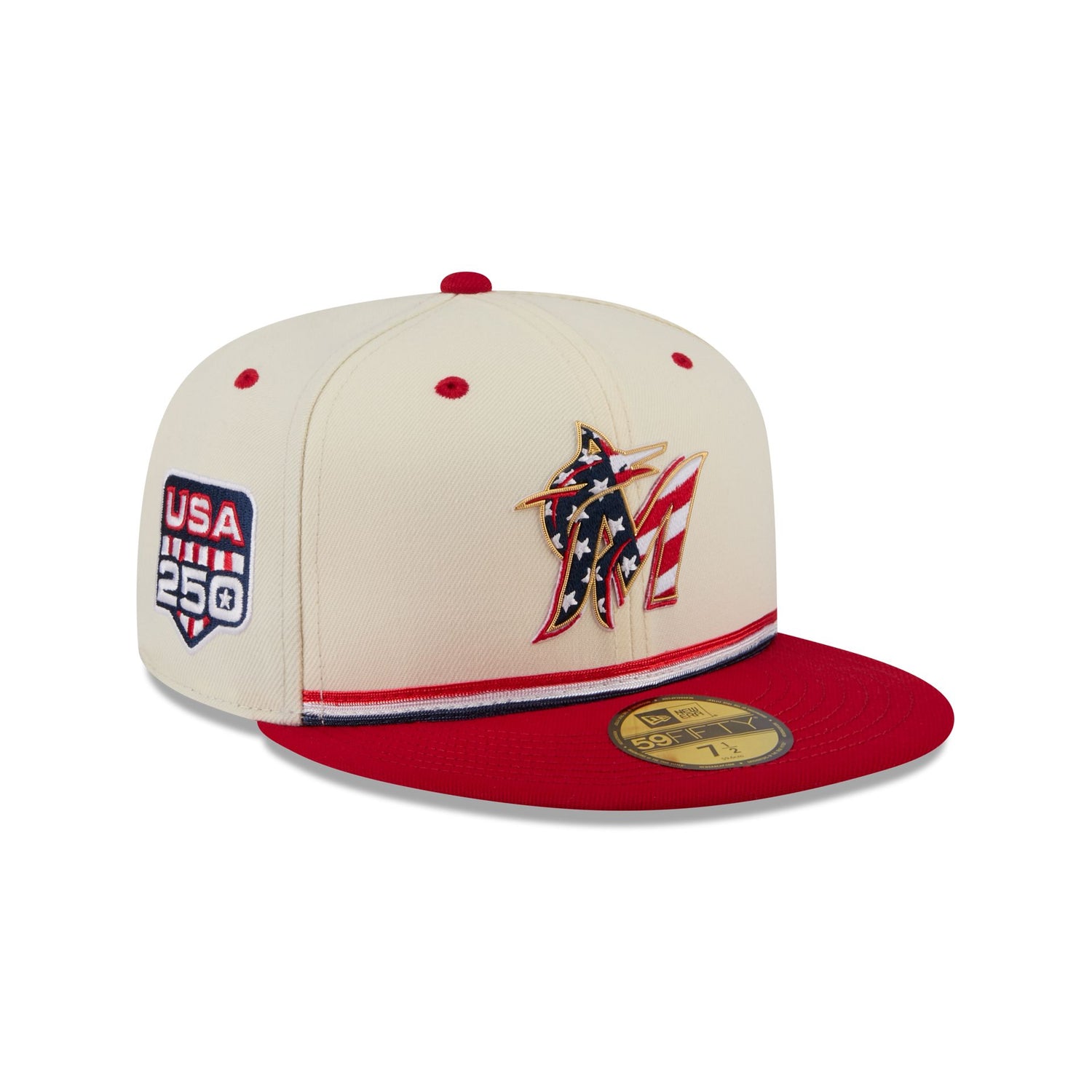 Miami Marlins Independence Day 2026 59FIFTY Fitted Hat