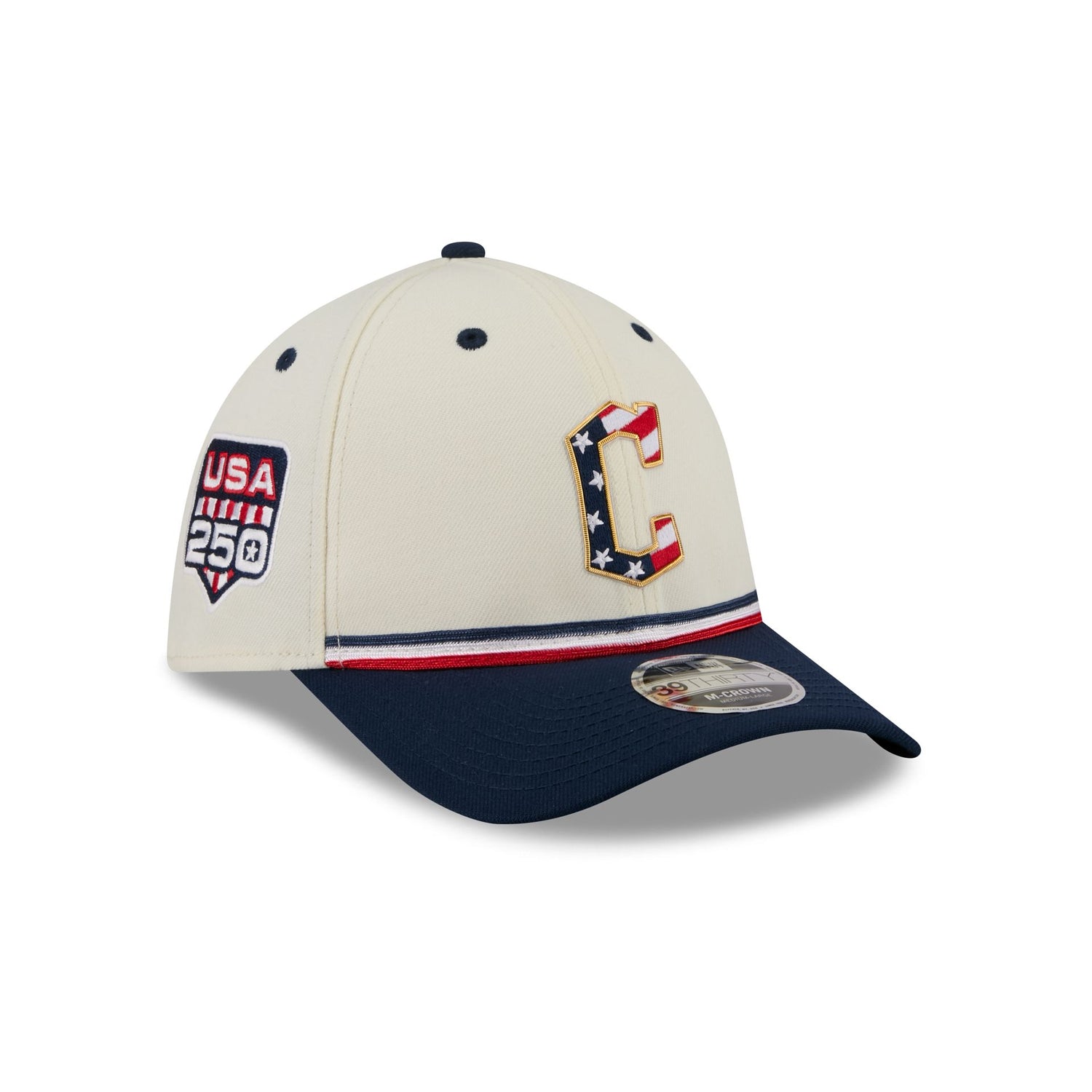 Cleveland Guardians Independence Day 2026 39THIRTY M-Crown Stretch Fit Hat