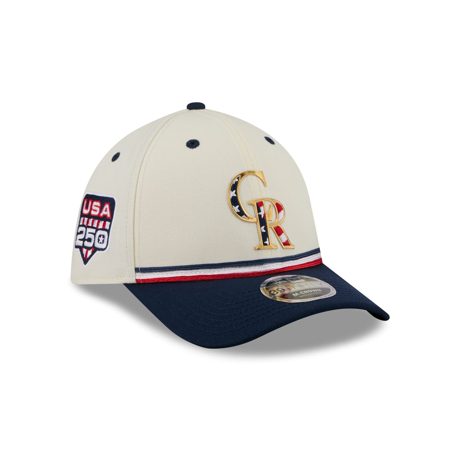 Colorado Rockies Independence Day 2026 39THIRTY M-Crown Stretch Fit Hat