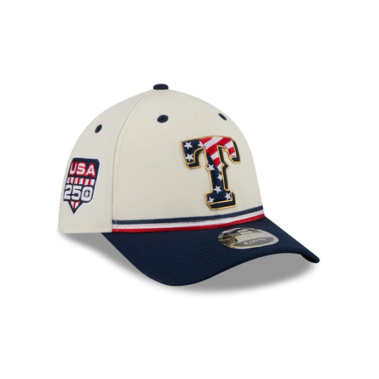 Texas Rangers Independence Day 2026 39THIRTY M-Crown Stretch Fit Hat - New Era Cap