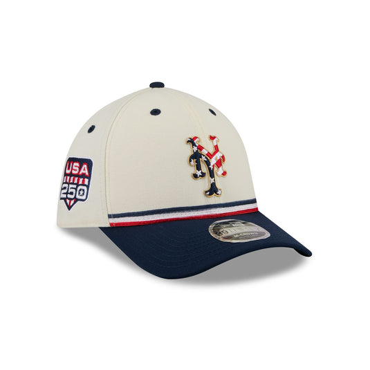 New York Mets Independence Day 2026 39THIRTY M-Crown Stretch Fit Hat - New Era Cap