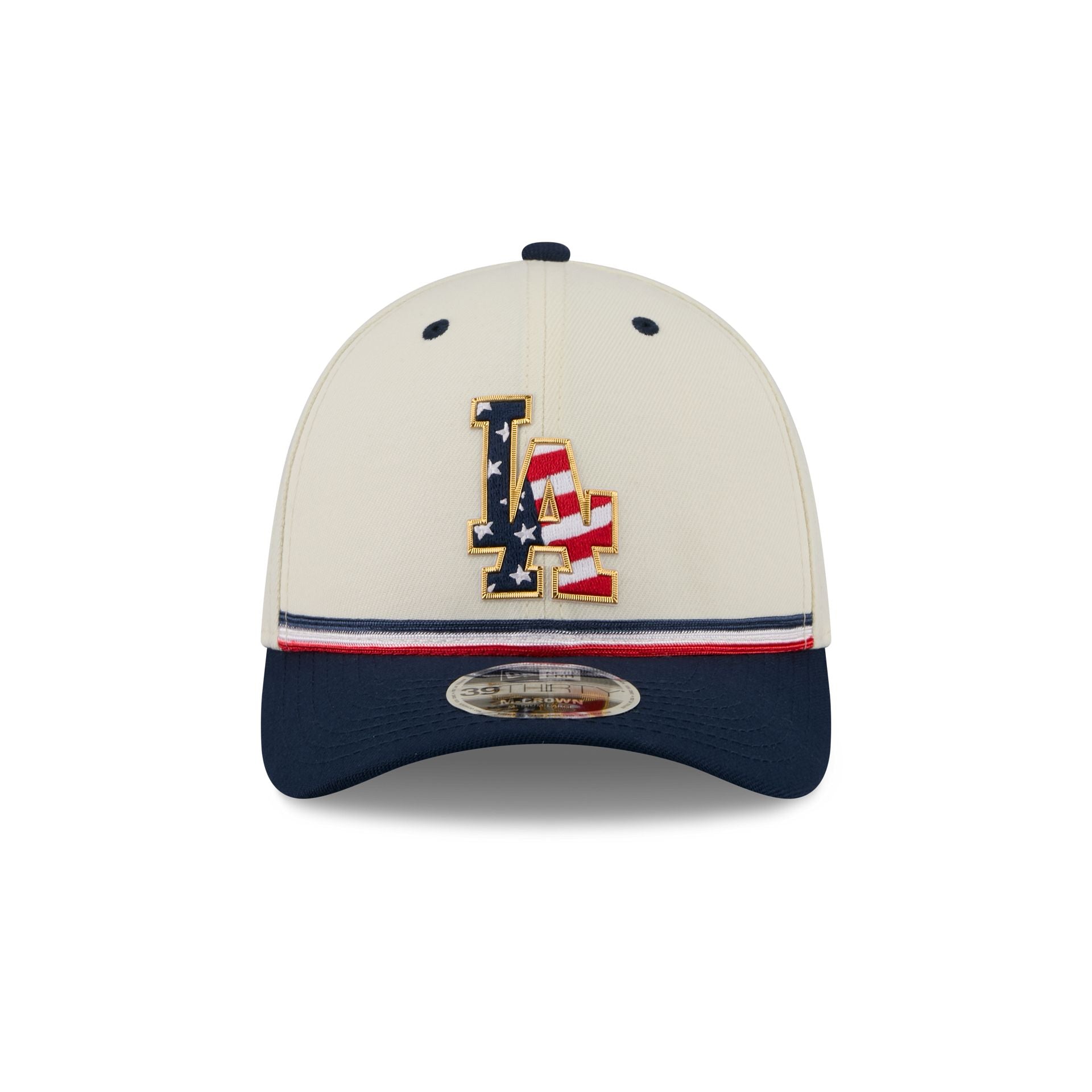 Los Angeles Dodgers Independence Day 2026 39THIRTY M-Crown Stretch Fit Hat