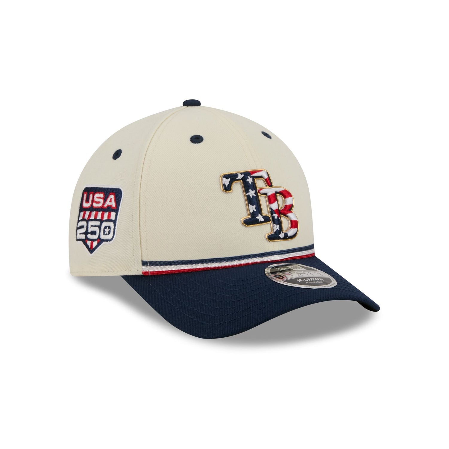 Tampa Bay Rays Independence Day 2026 9FORTY M-Crown Snapback Hat