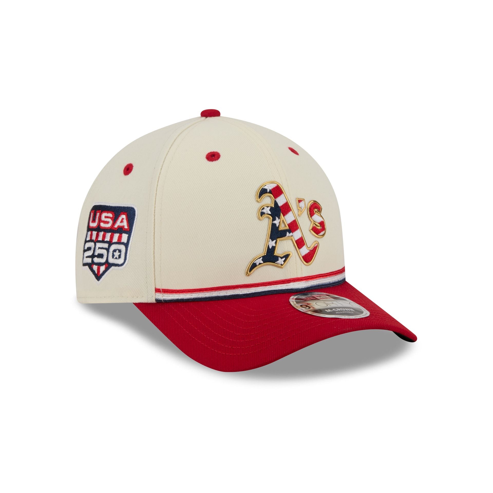 Athletics Independence Day 2026 9FORTY M-Crown Snapback Hat – New
