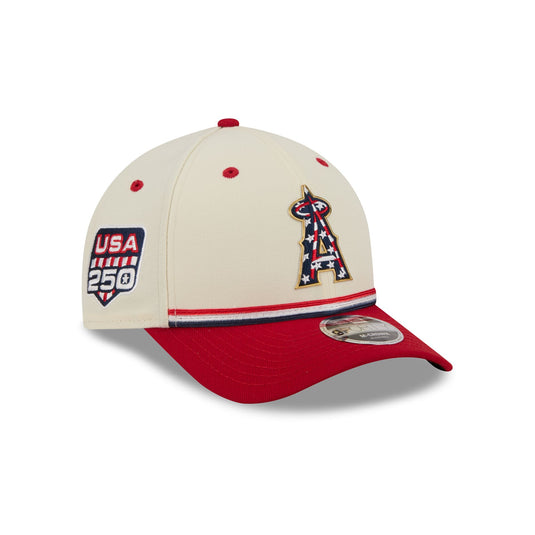 Los Angeles Angels Independence Day 2026 9FORTY M-Crown Snapback Hat - New Era Cap
