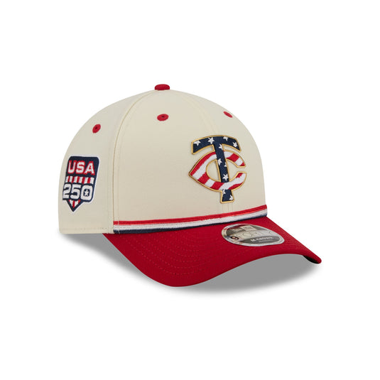 Minnesota Twins Independence Day 2026 9FORTY M-Crown Snapback Hat - New Era Cap