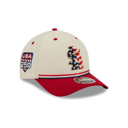 St. Louis Cardinals Independence Day 2026 9FORTY M-Crown Snapback Hat - New Era Cap