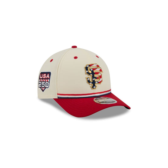 San Francisco Giants Independence Day 2026 Kids 9FORTY M-Crown Snapback Hat - New Era Cap