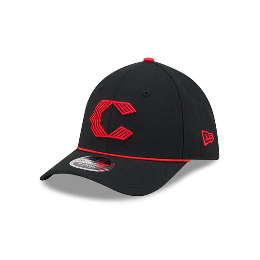 Cincinnati Reds 2026 City Connect Black 39THIRTY M-Crown Stretch Fit Hat - New Era Cap