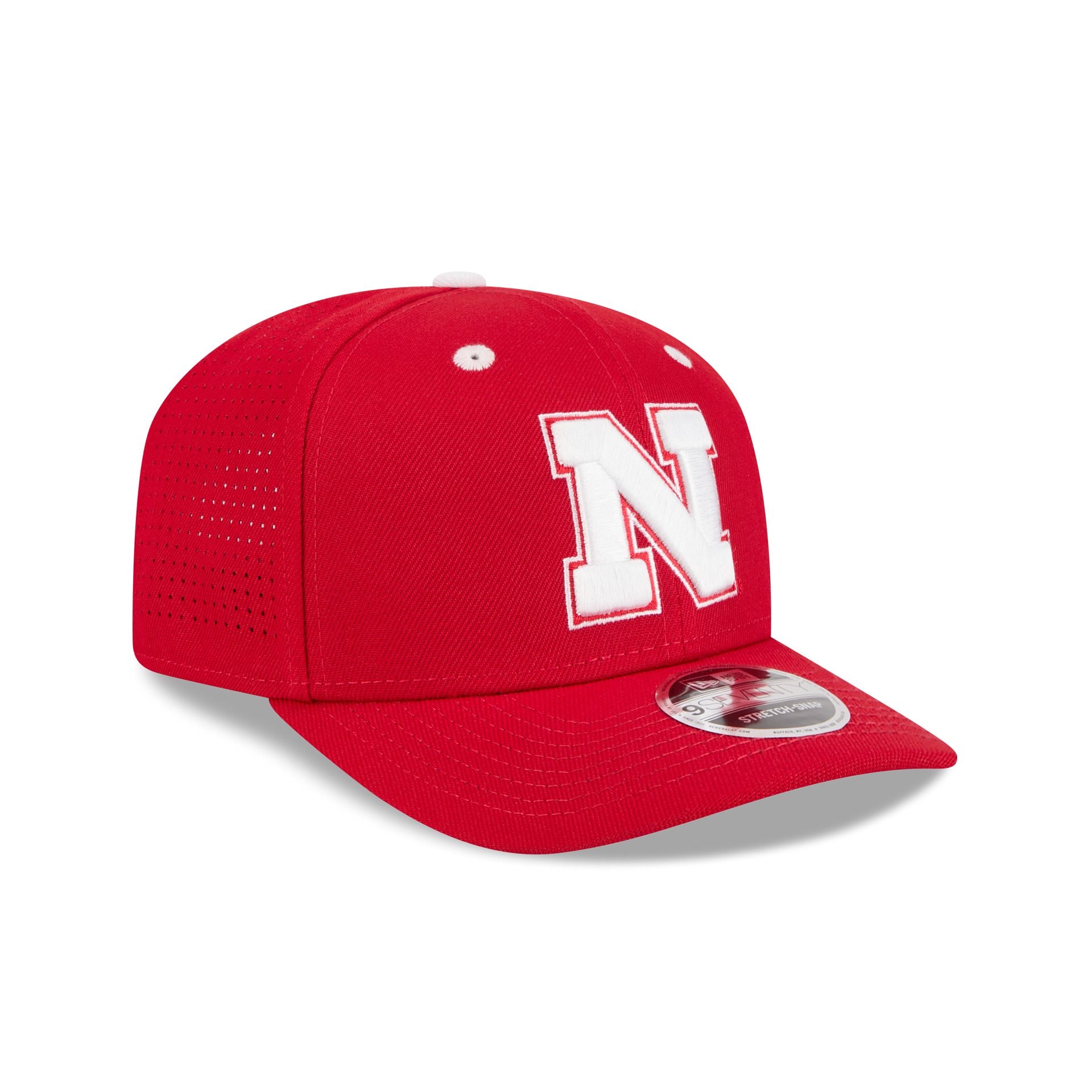 New Era x adidas Nebraska Cornhuskers Scarlet 9SEVENTY Stretch-Snap Hat