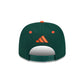 New Era x adidas Miami Hurricanes Dark Green 9SEVENTY Stretch-Snap Hat