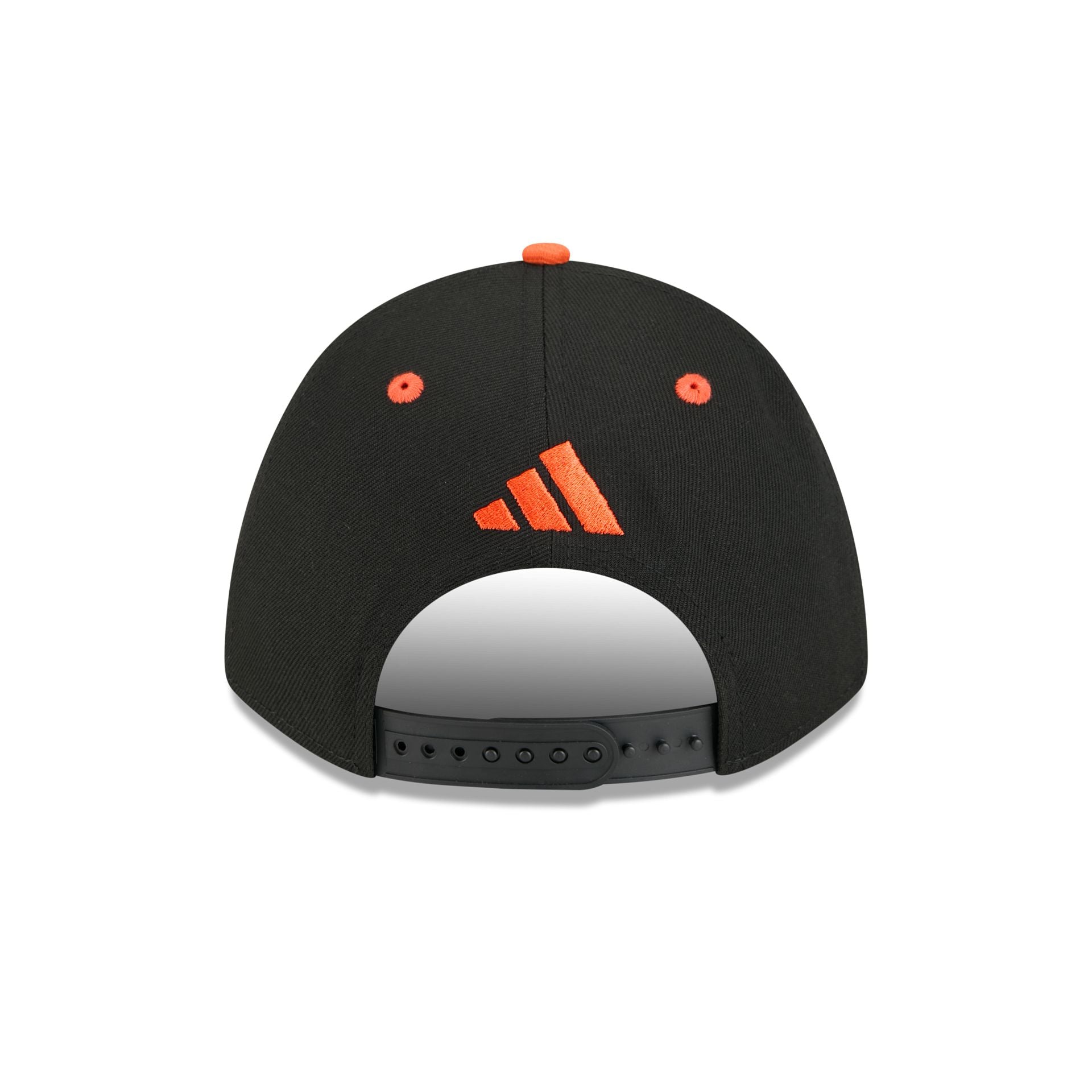 New Era x adidas Miami Hurricanes Black 9FORTY M-Crown Snapback Hat
