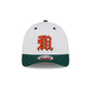 New Era x adidas Miami Hurricanes White 39THIRTY M-Crown Stretch Fit Hat