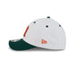 New Era x adidas Miami Hurricanes White 39THIRTY M-Crown Stretch Fit Hat