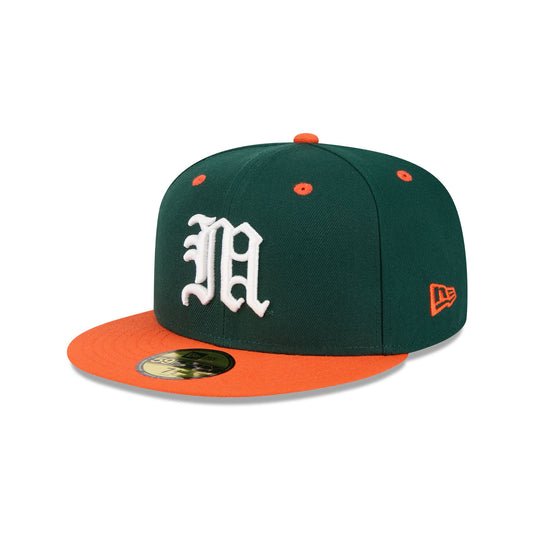 New Era x adidas Miami Hurricanes Dark Green 59FIFTY Fitted Hat - New Era Cap