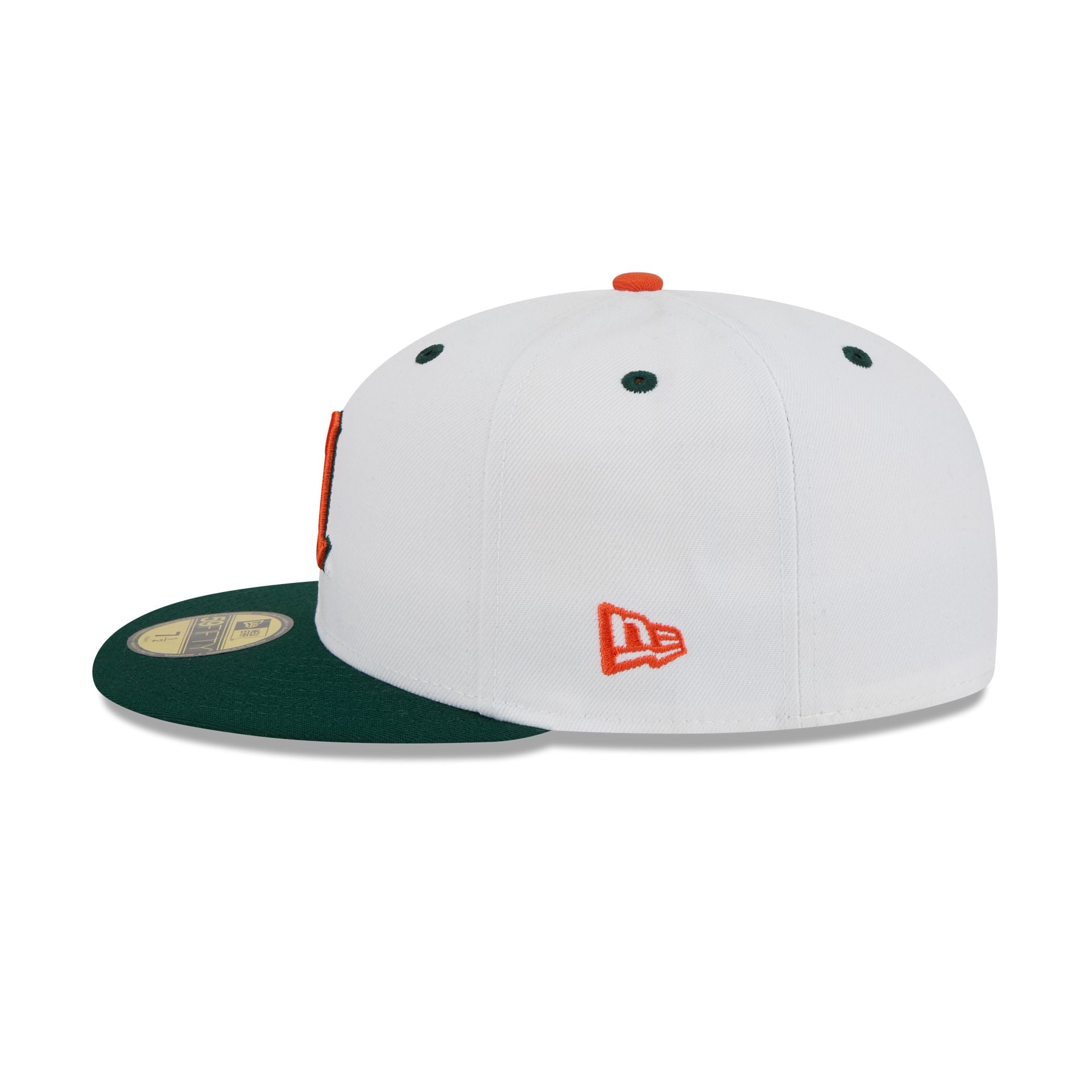 New Era x adidas Miami Hurricanes White 59FIFTY Fitted Hat – New