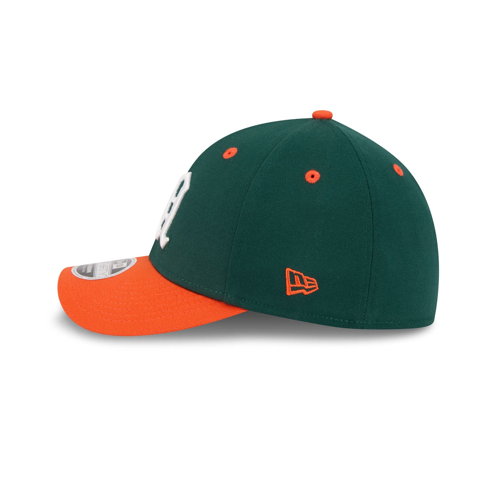 New Era x adidas Miami Hurricanes Dark Green 39THIRTY M-Crown Stretch Fit Hat
