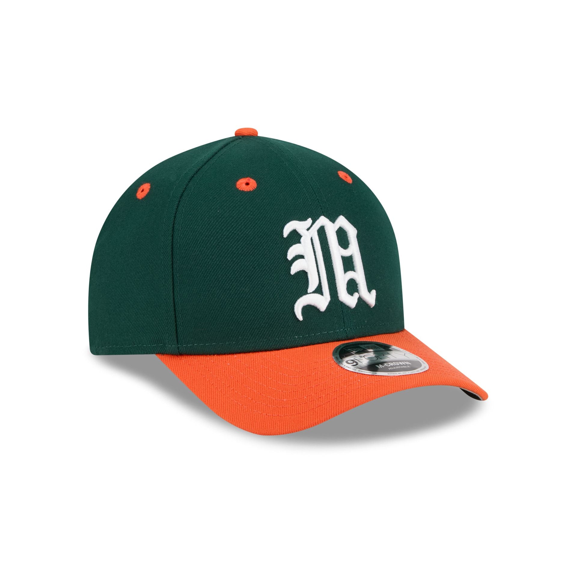 New Era x adidas Miami Hurricanes Dark Green 9FORTY M-Crown Snapback Hat