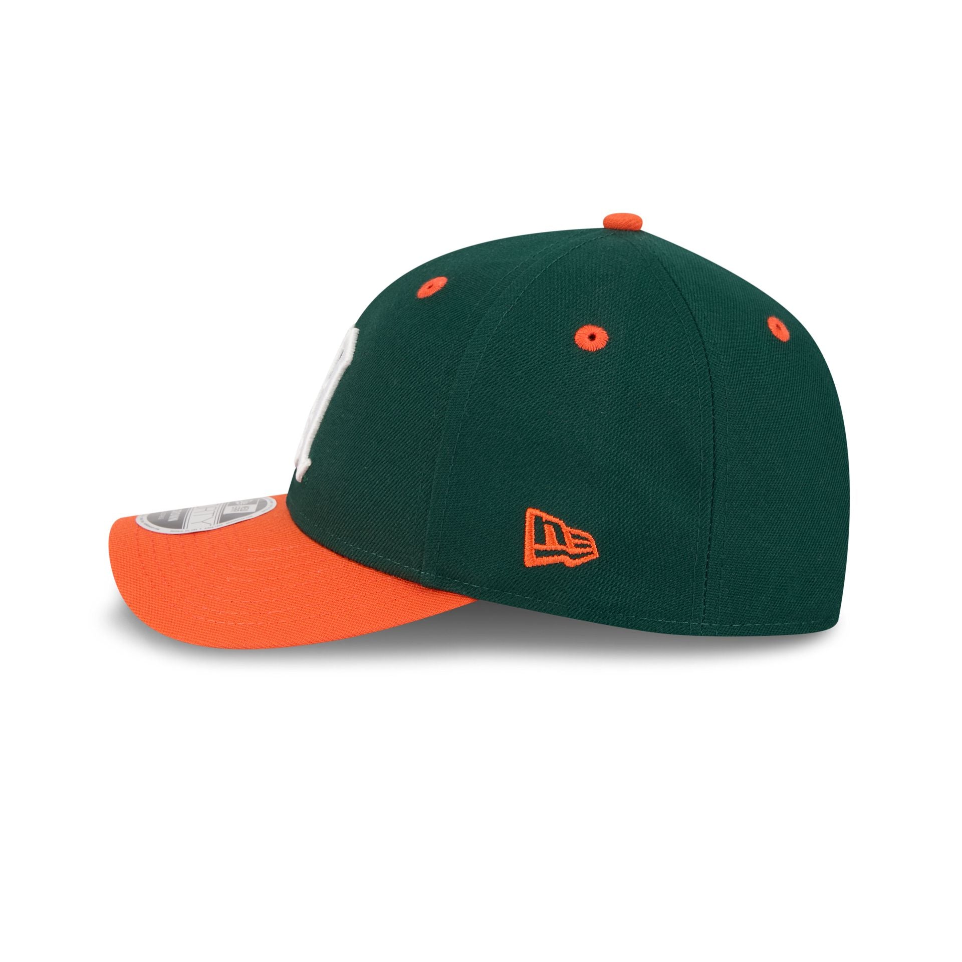 New Era x adidas Miami Hurricanes Dark Green 9FORTY M-Crown Snapback Hat