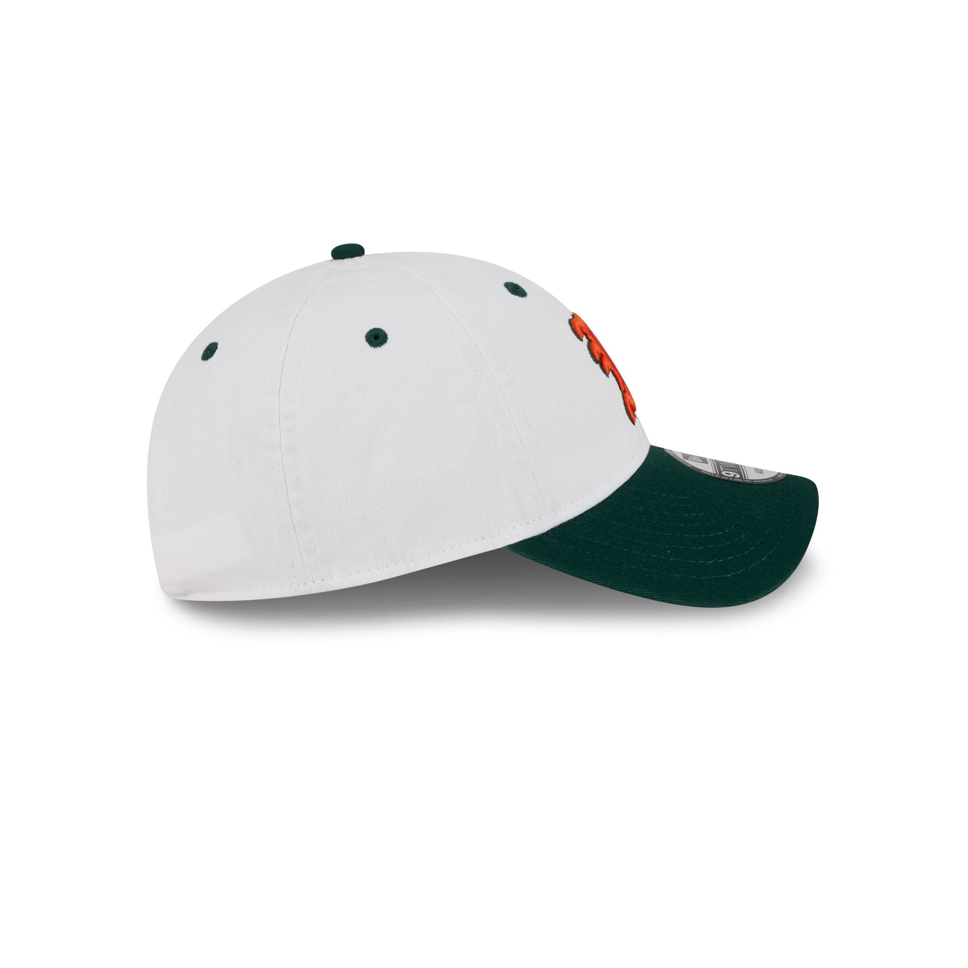 New Era x adidas Miami Hurricanes White 9TWENTY Adjustable Hat