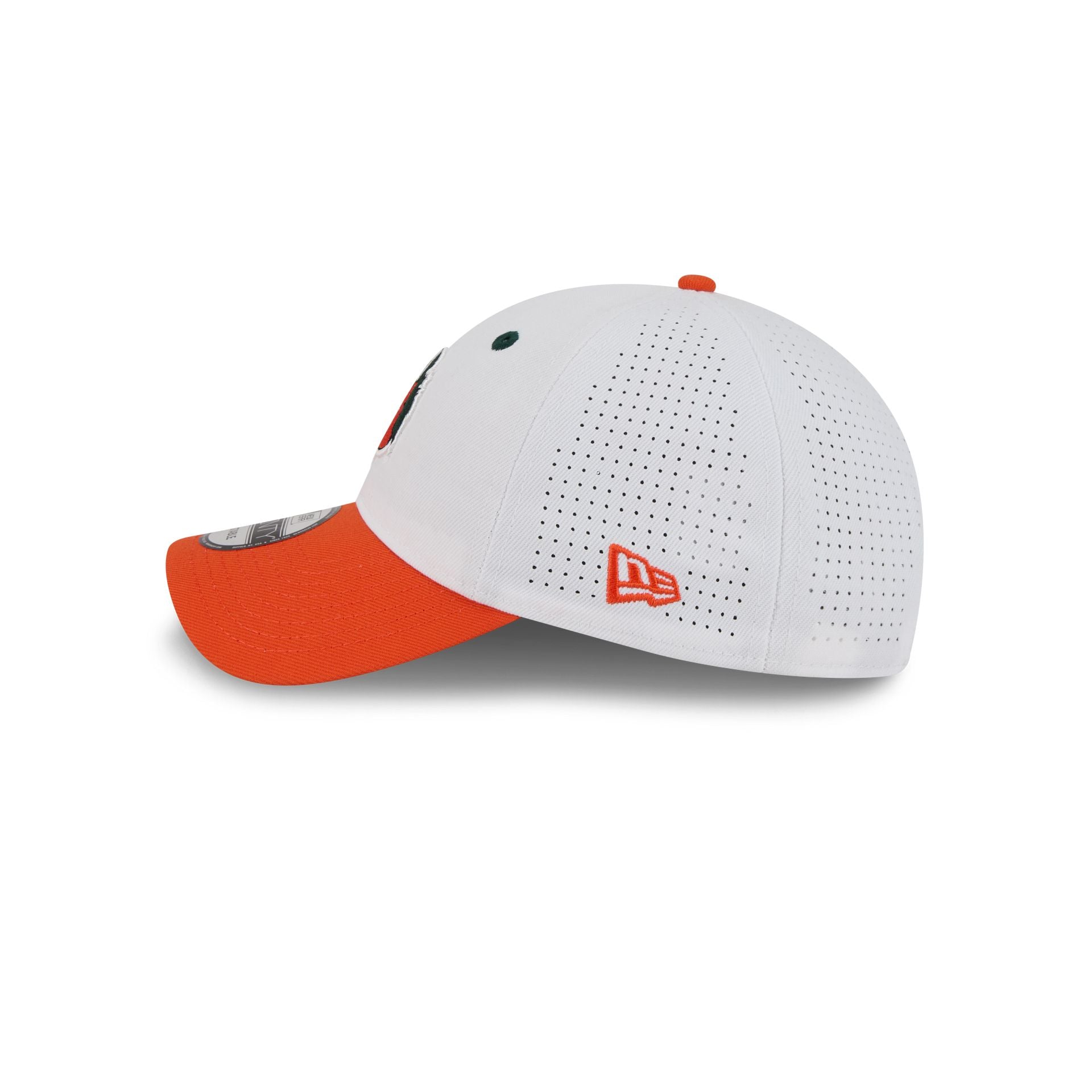 New Era x adidas Miami Hurricanes White Mascot 9TWENTY Adjustable