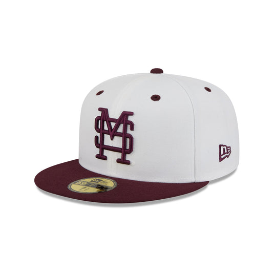 New Era x adidas Mississippi State Bulldogs White 59FIFTY Fitted Hat - New Era Cap