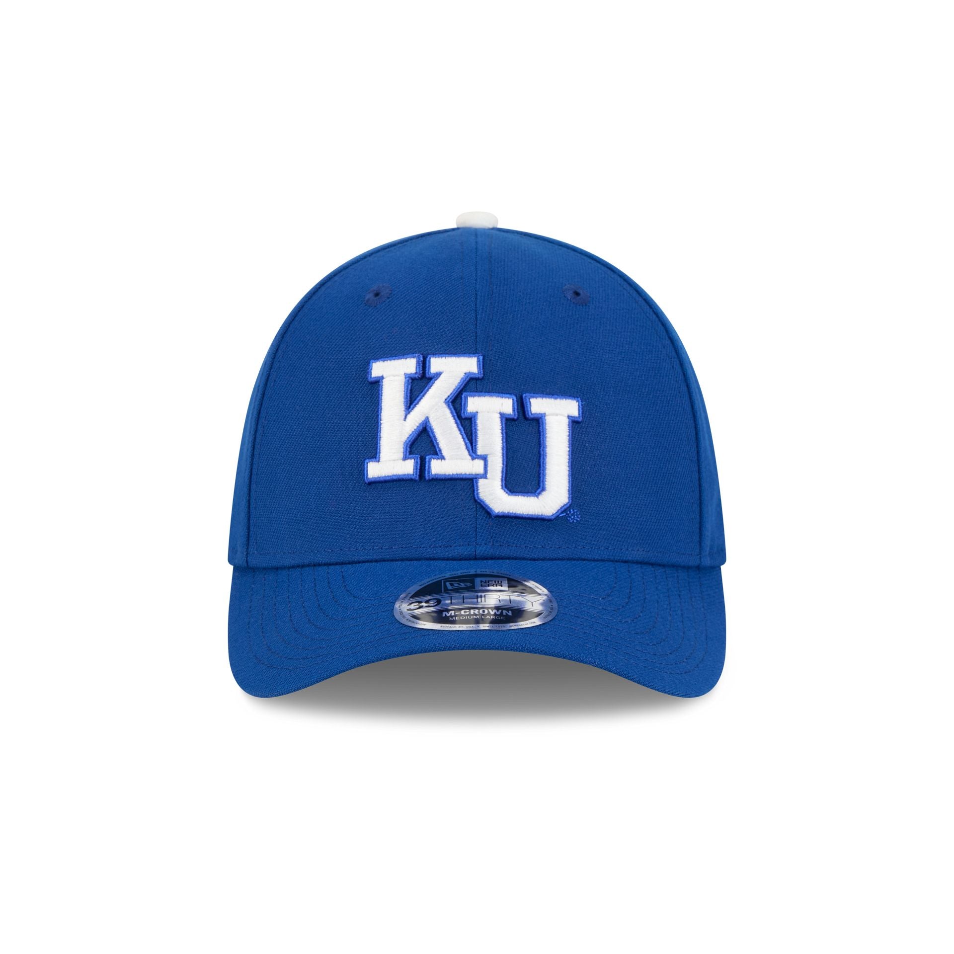New Era x adidas Kansas Jayhawks 39THIRTY M-Crown Stretch Fit Hat