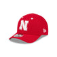 New Era x adidas Nebraska Cornhuskers Scarlet 9FORTY M-Crown Snapback Hat