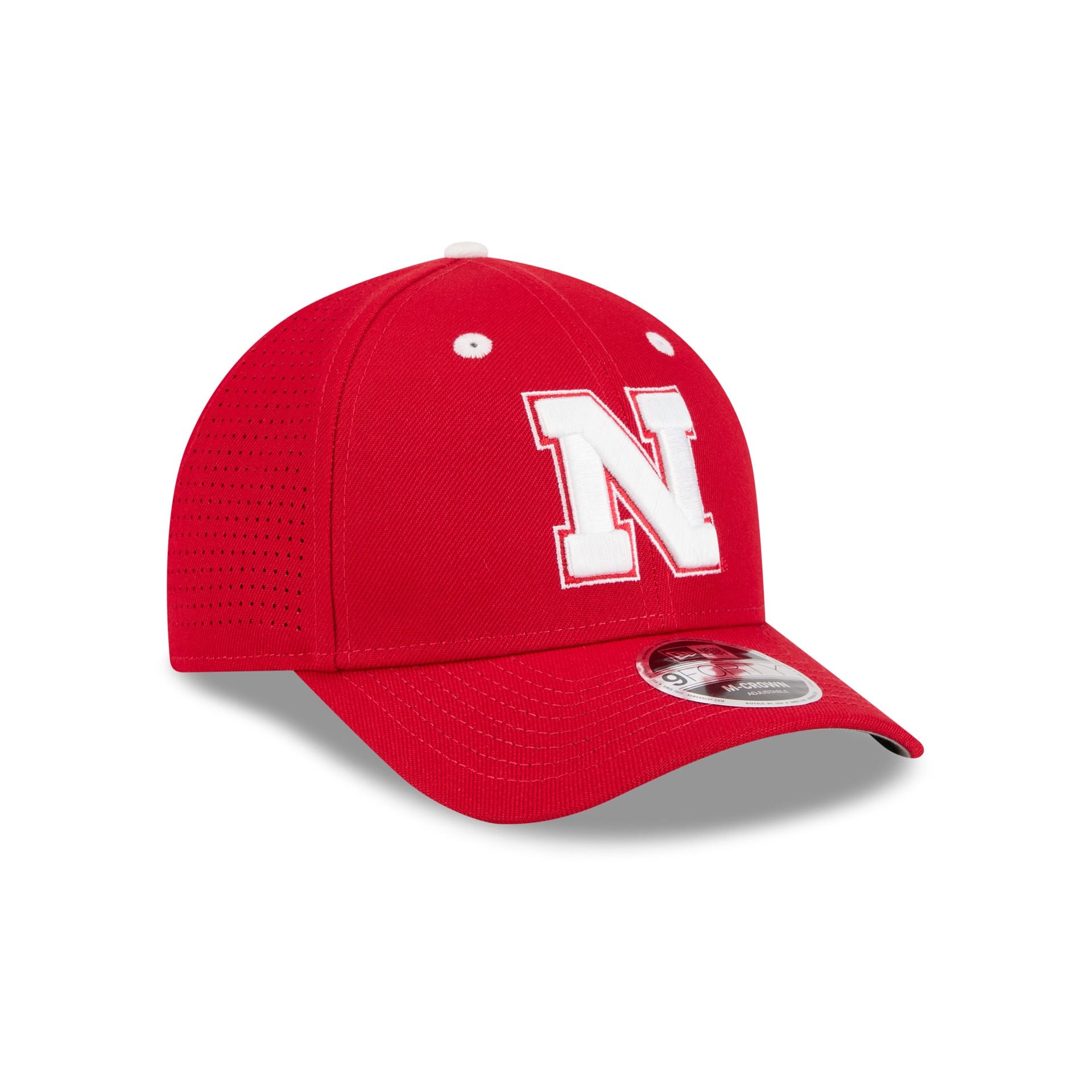 New Era x adidas Nebraska Cornhuskers Scarlet 9FORTY M-Crown Snapback Hat