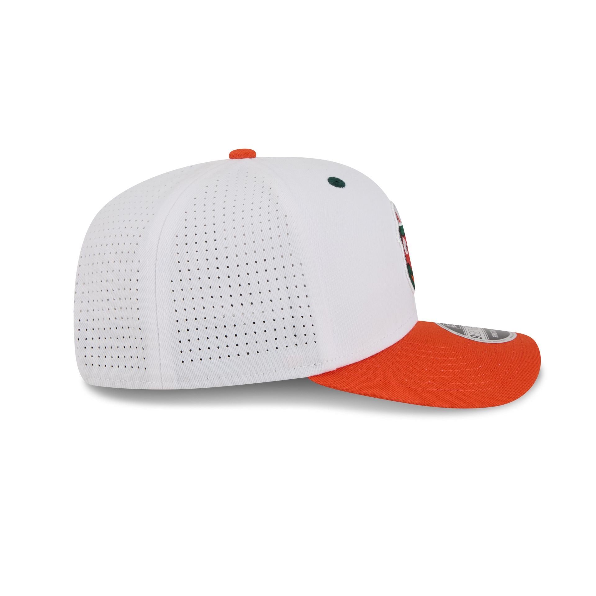 New Era x adidas Miami Hurricanes White Mascot 9SEVENTY Stretch