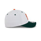 New Era x adidas Miami Hurricanes White 9FORTY M-Crown Snapback Hat