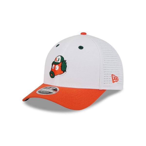 New Era x adidas Miami Hurricanes White Mascot 9FORTY M-Crown