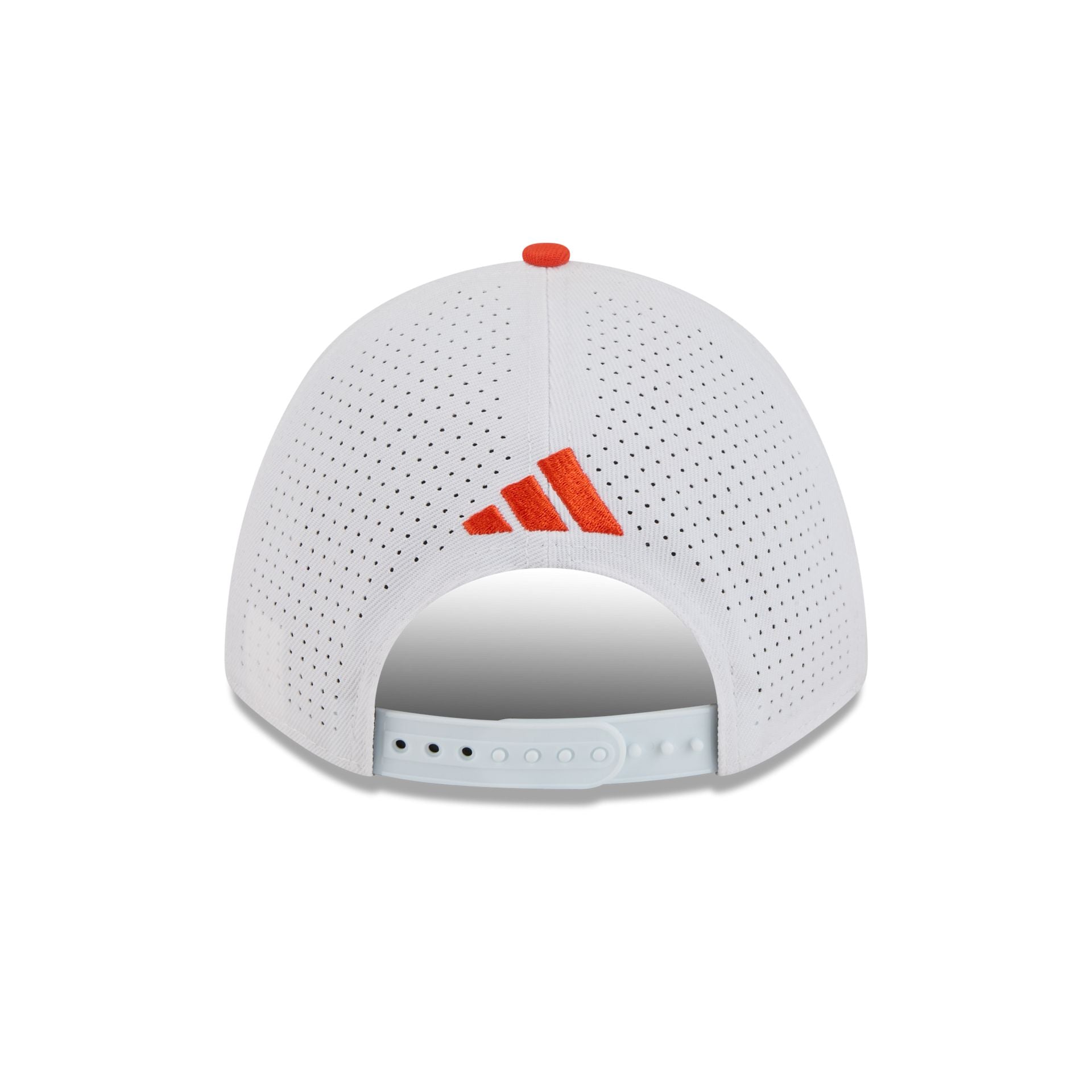 New Era x adidas Miami Hurricanes White Mascot 9FORTY M-Crown Snapback Hat