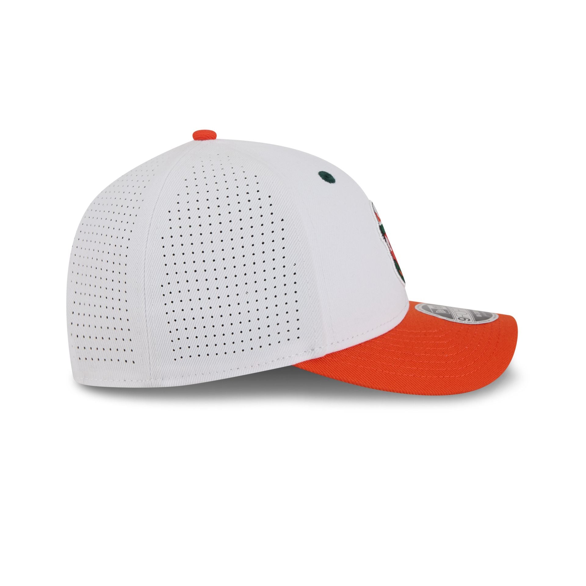 New Era x adidas Miami Hurricanes White Mascot 9FORTY M-Crown Snapback Hat