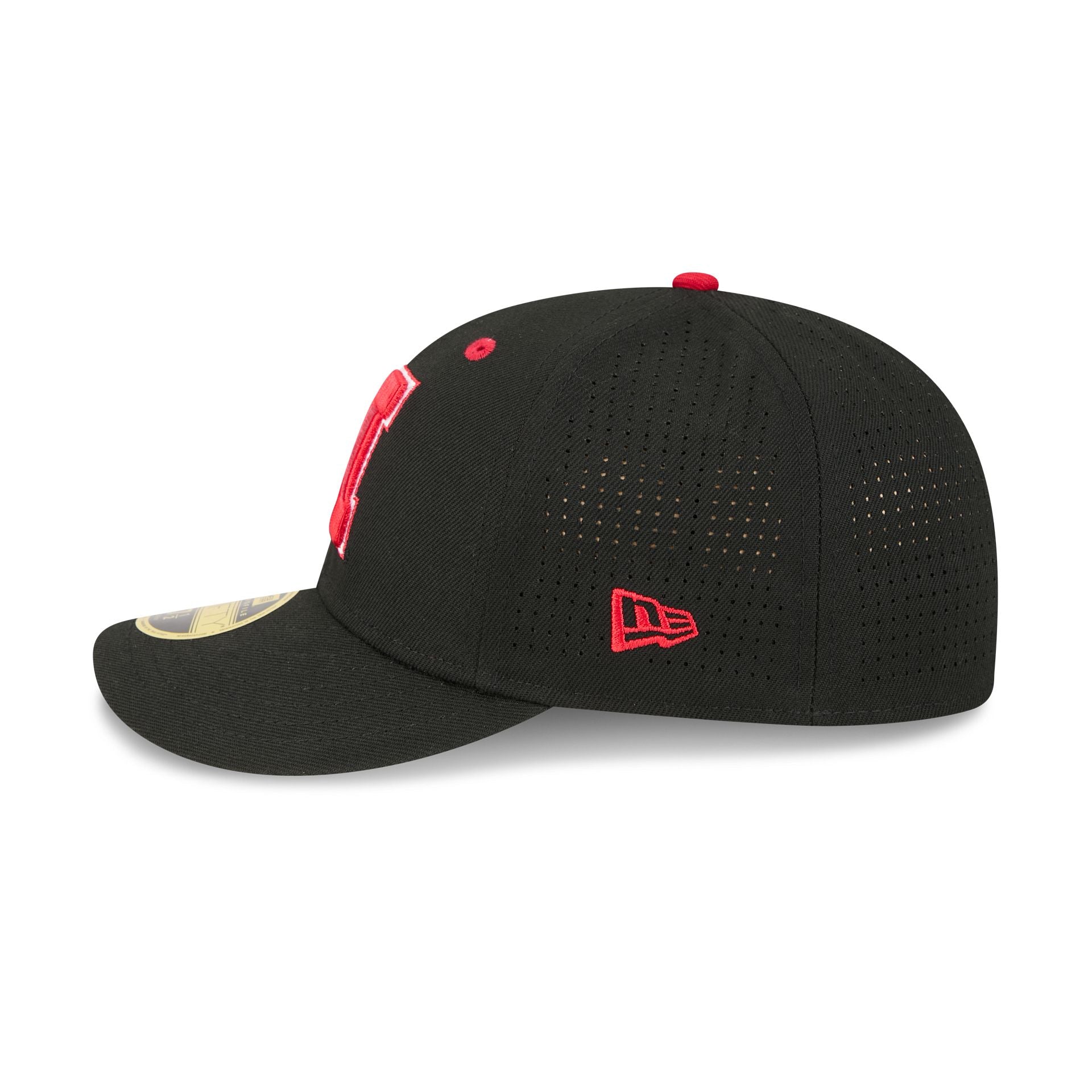 New Era x adidas Nebraska Cornhuskers Black Low Profile 59FIFTY Fitted Hat
